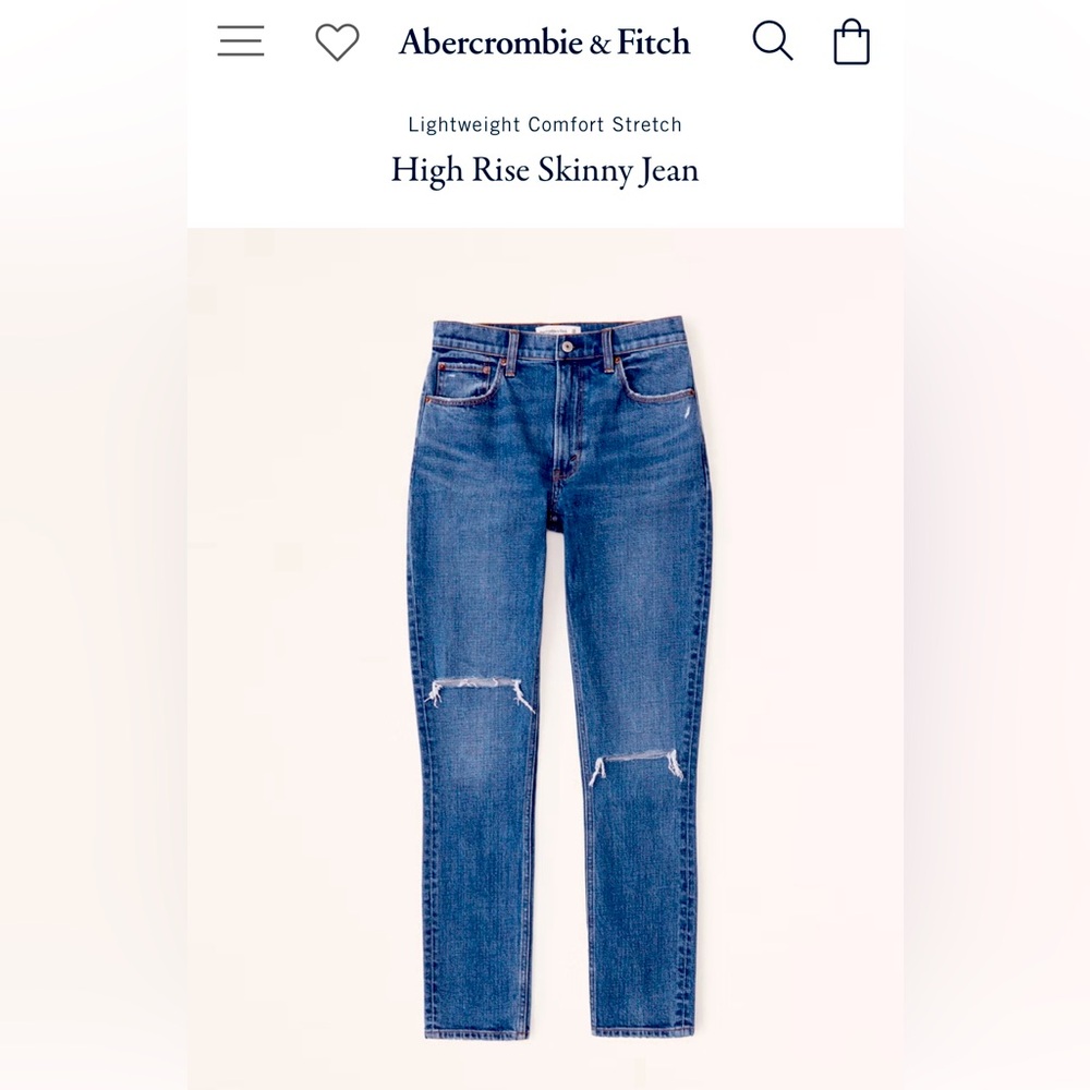 ABERCROMBIE & FITCH Ladies
Skinny High-Rise Jeans